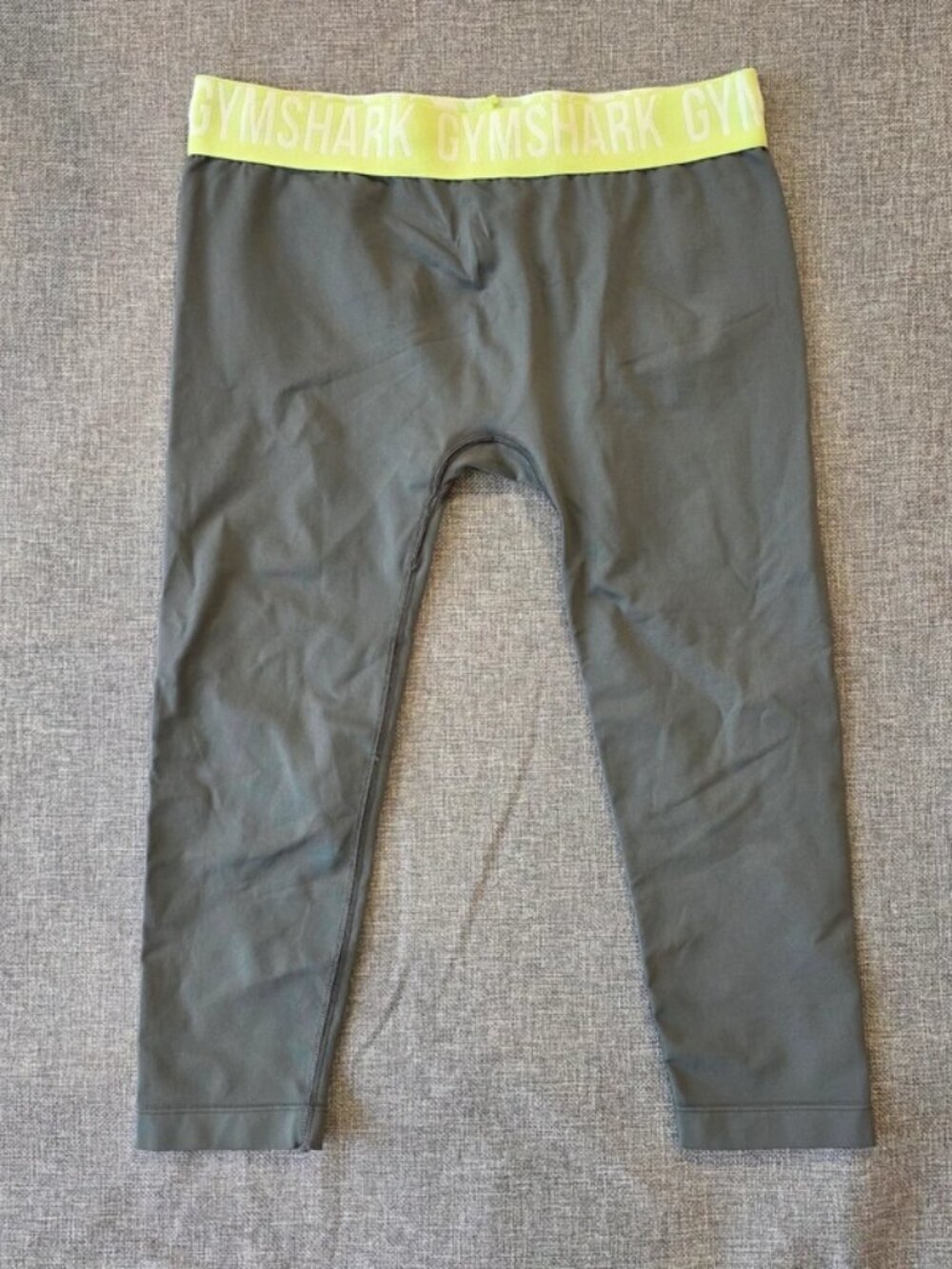 Gymshark womens grey leggings size US Large, seamless, activewear